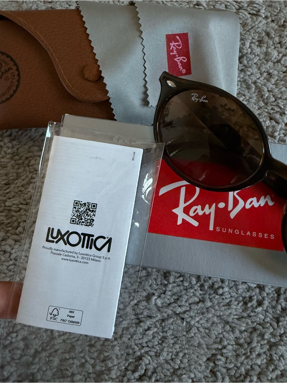 Ray-Ban Tortoiseshell Brown Frame Sunglasses - Picture 5 of 5